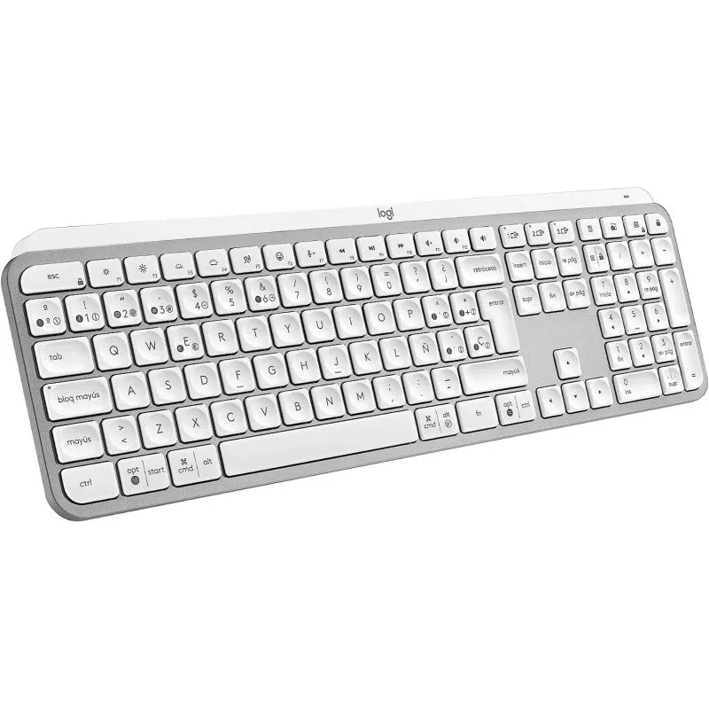 Logitech MX Keys S Teclado de Baixo Perfil Sem Fios Cinzento Claro (ES)