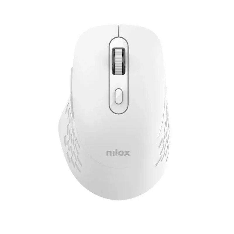 Ratón Nilox NXMODWI02 Dual Wireless Bluetooth USB 1600DPI Branco 6 Botões Silencioso