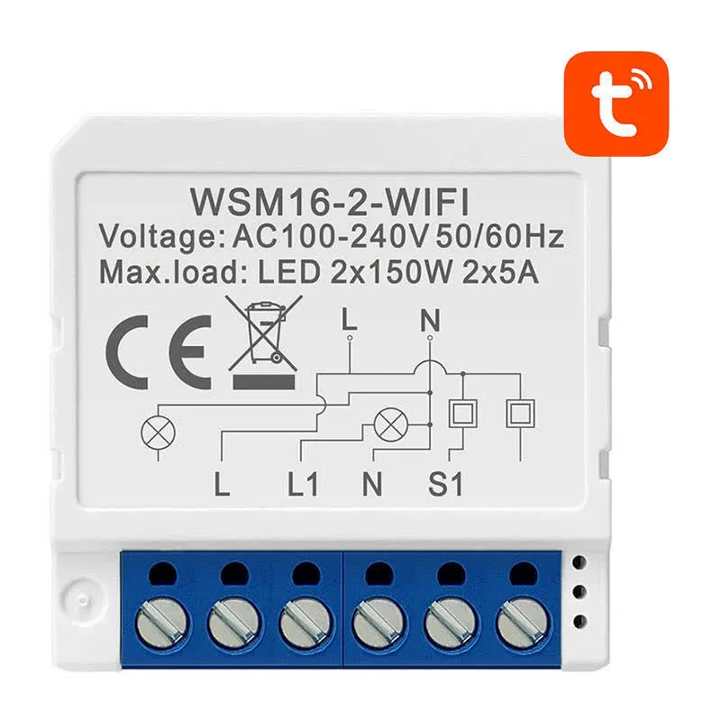 Avatto Módulo de interruptor inteligente WiFi WSM16-W2 Controladores inteligentes Tuya