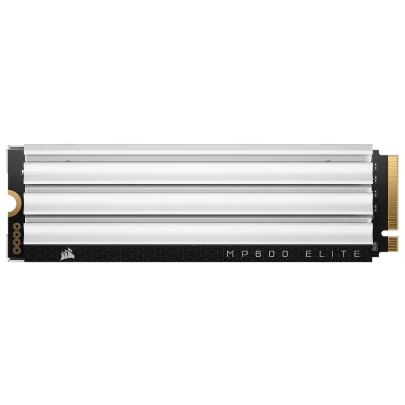 Disco Rígido Corsair MP600 ELITE 2TB SSD PCIe Gen4 x4 NVMe M.2 para PS5 com Dissipador Térmico Branco