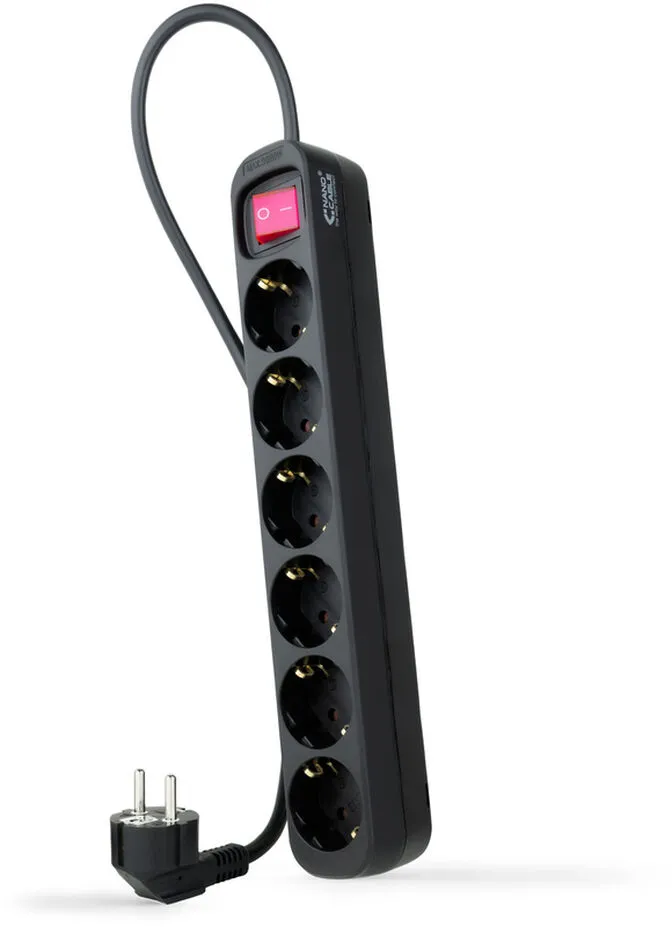 Régua Nanocable 6 Tomadas com switch 1.4 M Preto