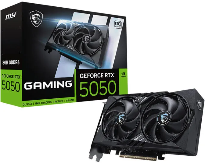 Gráfica MSI GeForce® RTX 5050 GAMING OC 8GB GDDR6 DLSS4