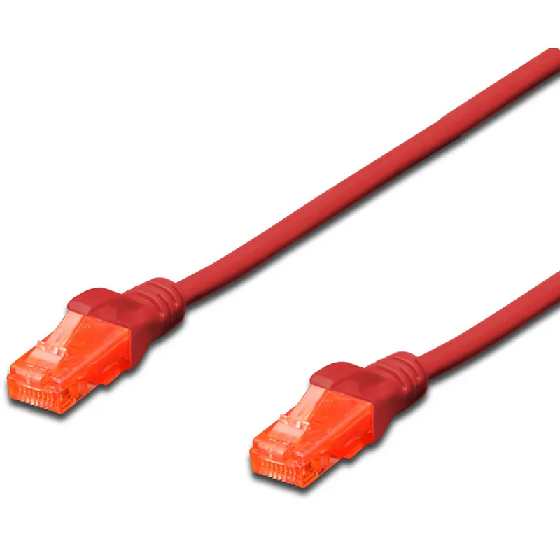 Digitus DK-1617-005/R cabo de rede Vermelho 0,5 m Cat6 DK-1617-005/R
