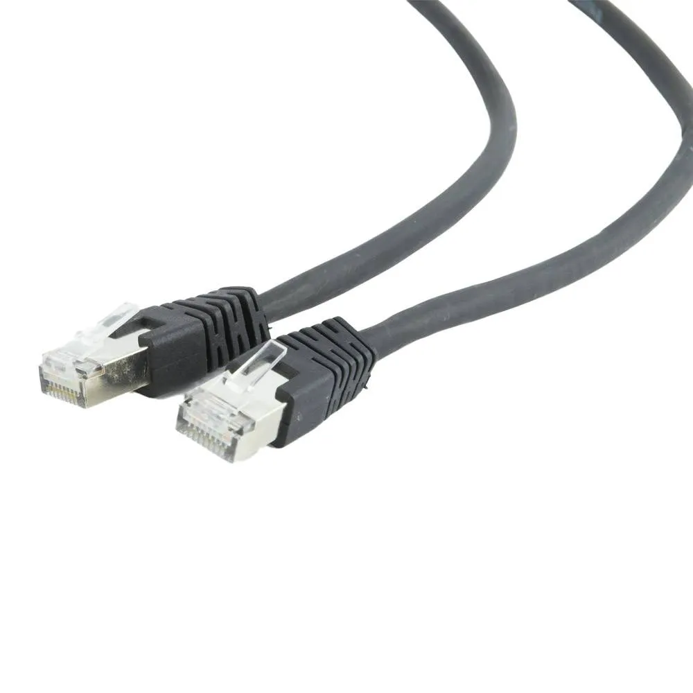 Cabo de Rede Gembird PP6A-LSZHCU-BK-0.5M Cat6a S/FTP 0.5m LSZH Preto