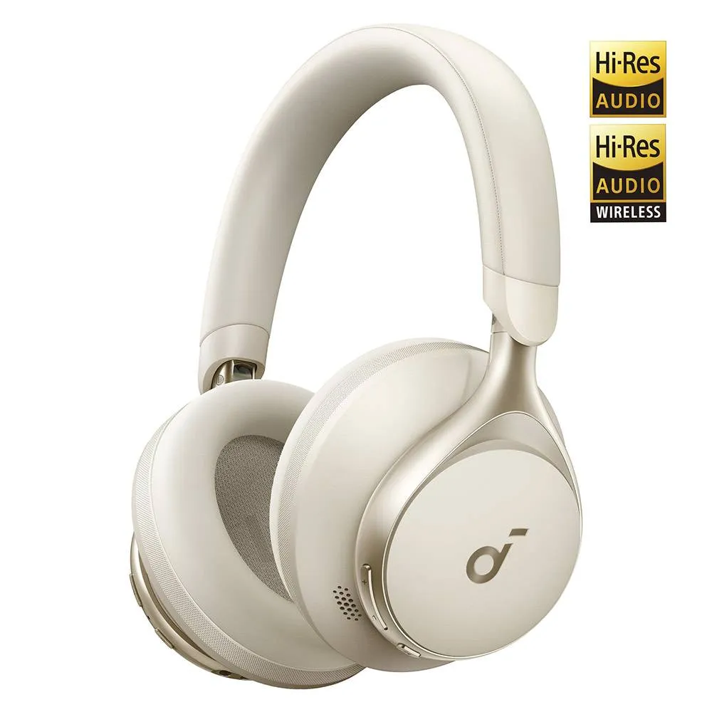 Headphones Anker Soundcore Space One Active Noise Cancelling Bluetooth Brancos