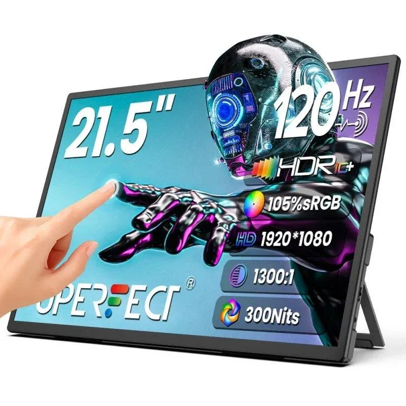 Monitor Uperfect 21,5" FullHD 120Hz IPS Tátil USB-C HDMI VESA