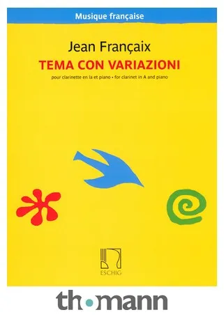 Editions Durand Françaix Tema con variazioni