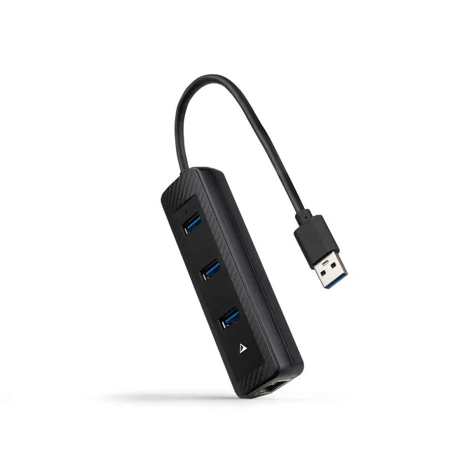 Hub Conversor USB3.0 A Ethernet 3xUSB3.0 USB-A/M-RJ45