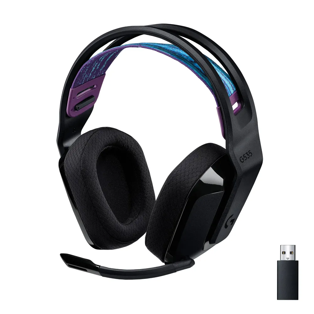 Headset Logitech G535 Lightspeed Wireless Gaming Preto