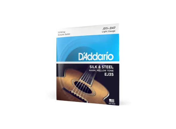D'Addario EJ35 11-47 Light 12-String, Silk & Steel