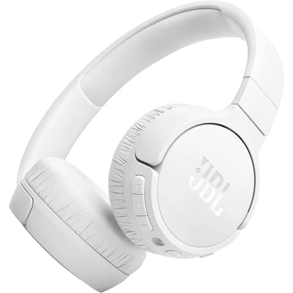 Headphones JBL Tune 670NC Noise Cancelling Bluetooth Brancos