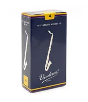 Palheta Clarinete Alto Mib Vandoren Tradicional 4.0 Cx 10-Un