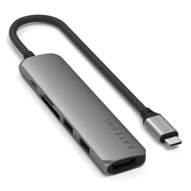 Satechi - USB-C Slim Multiport Adapter 6in1 (space grey)
