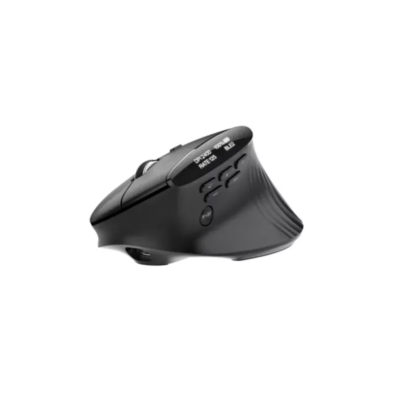Rato Vertical Ergonómico Acer Smart Fit Wireless – 8000 DPI / 10 Botões / Bluetooth / OLED / USB-C