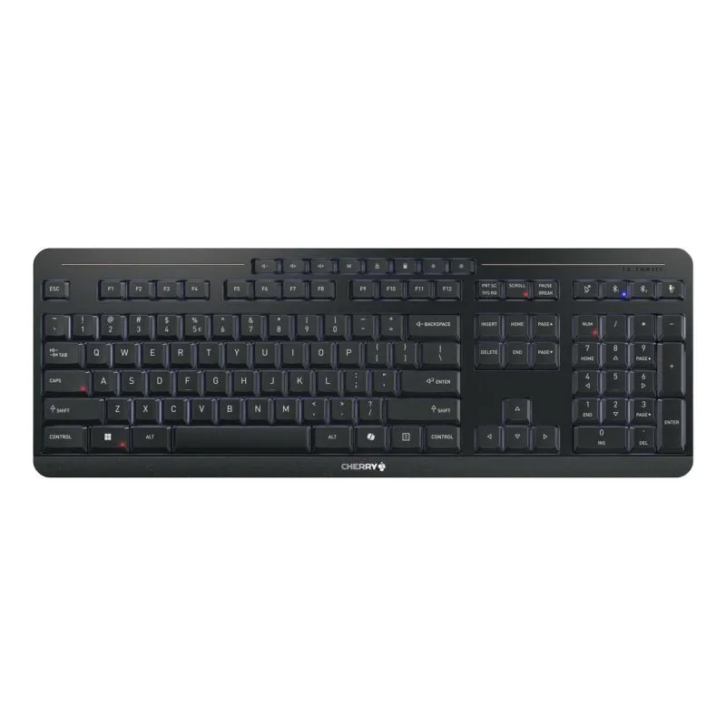 Teclado CHERRY Stream Ultimate sem fios retroiluminado QWERTY de tesoura