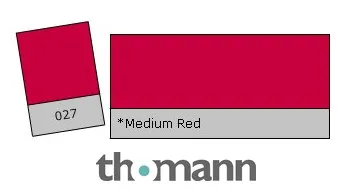 Lee Colour Filter 027 Medium Red