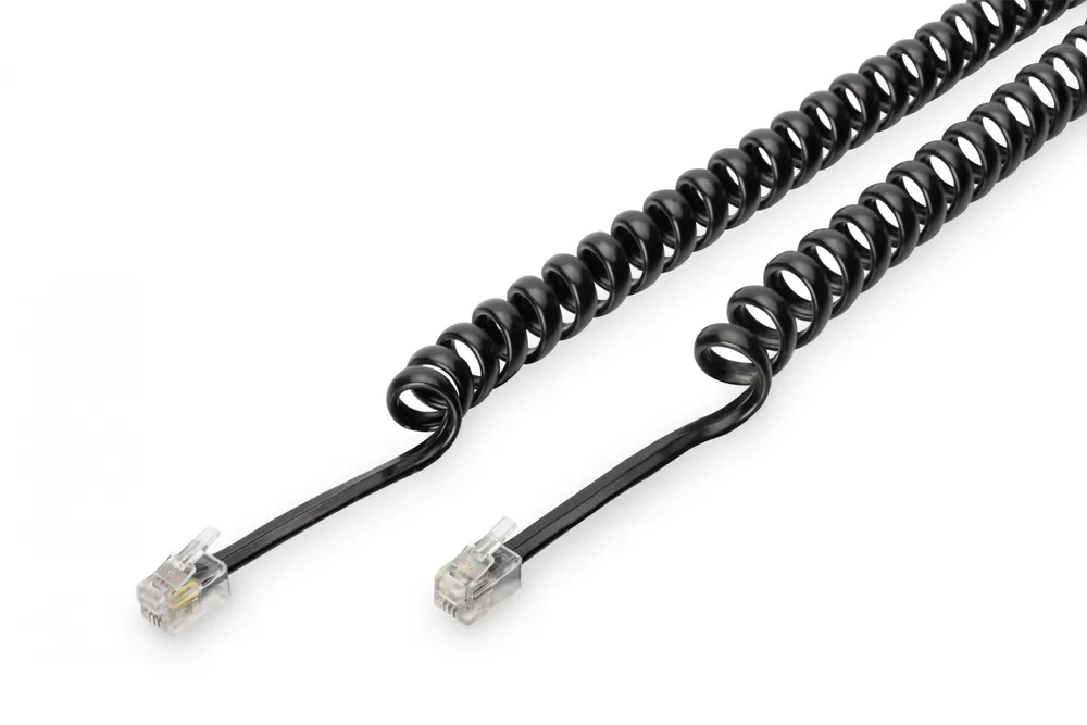 Digitus AK-460101-020-S cabo telefónico 2 m Preto AK-460101-020-S