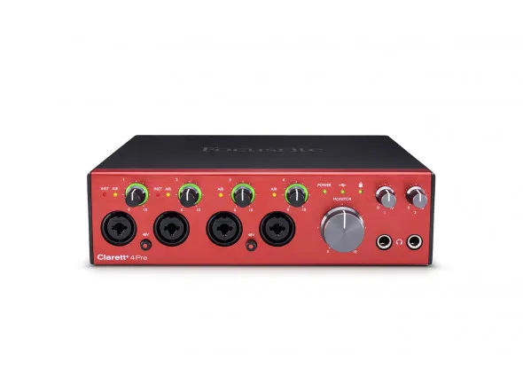 Interface Áudio Focusrite Clarett+ 4Pre