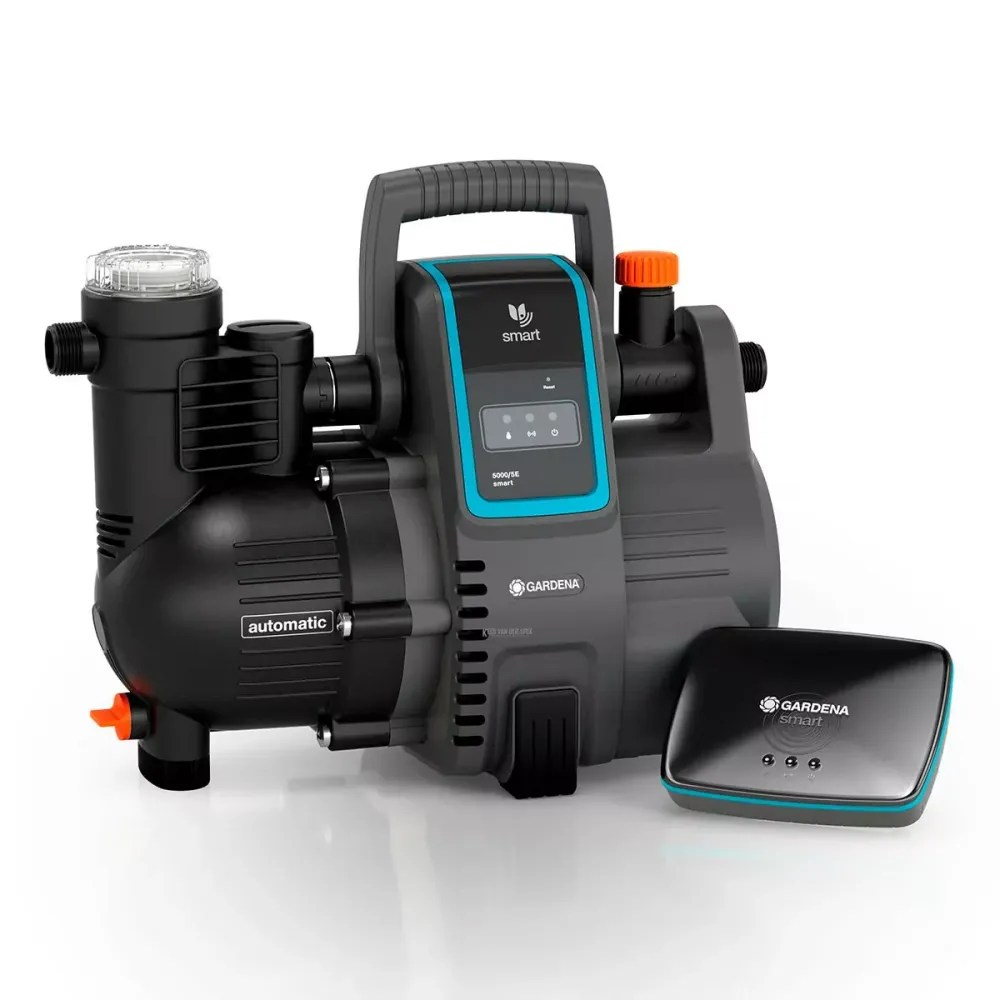 Bomba Automática Inteligente Gardena 5000/ 5 Set 1300W Preta (19106-20)