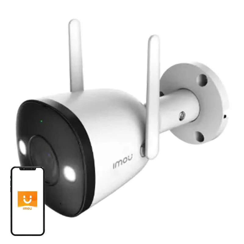 Câmara de Vigilância IP Exterior WiFi Bullet 2E 5MP (Branco) - IMOU