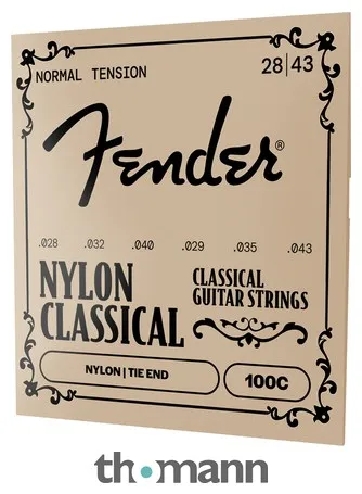 Fender 100 Nylon CLR/SLVR Tie End