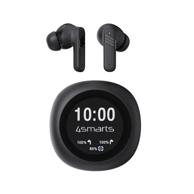 Auriculares 4SMARTS SkyBuds Pro sem fios Bluetooth 5.4 com Cancelamento de Ruído Branco