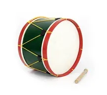 Bombo Tradicional Adamastor PLX15 Verde/Aro Vermelho 38cm