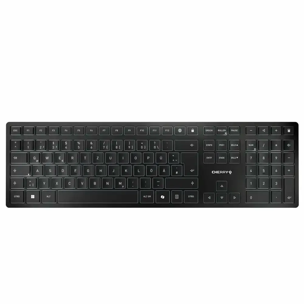 Teclado CHERRY KW 9100 Slim Bluetooth/2.4GHz Wireless PT Preto