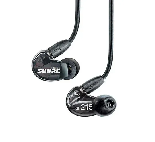 Auriculares Shure SE215K Preto Translúcido