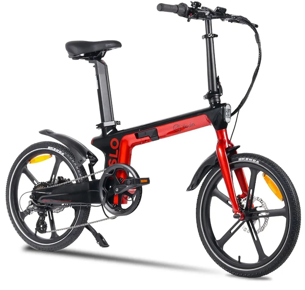 Bicicleta Elétrica Youin Bk1900 Oslo Carbono/Vermelha
