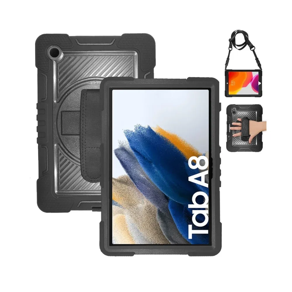 Capa Anti-Choque X200/X205 Samsung A8 2021 Preta Hand Strap