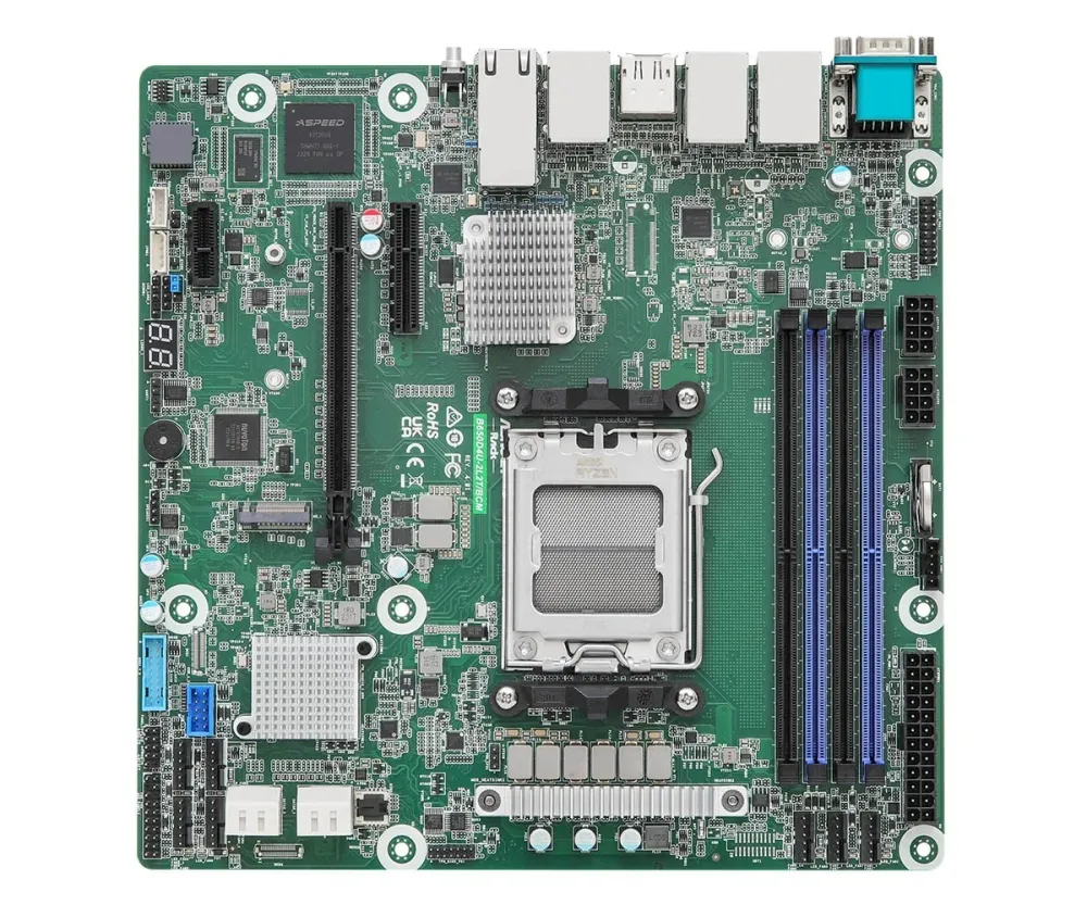 ASRock B650D4U-2L2T/BCM, 1xSKT AM5, AMD Ryzen 7000 B650D4U-2L2T/BCM