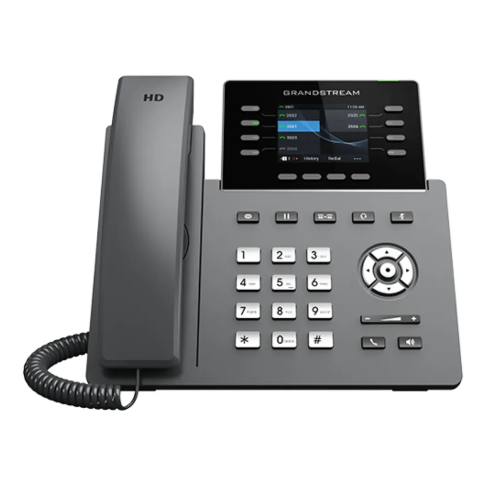 Telefone IP Grandstream GRP2624 Wi-Fi PoE Preto