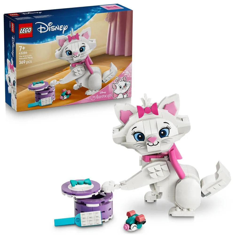 LEGO Disney: Marie Adorável de Os Aristogatos | Idades 7+ | 369 Peças | Item 43286