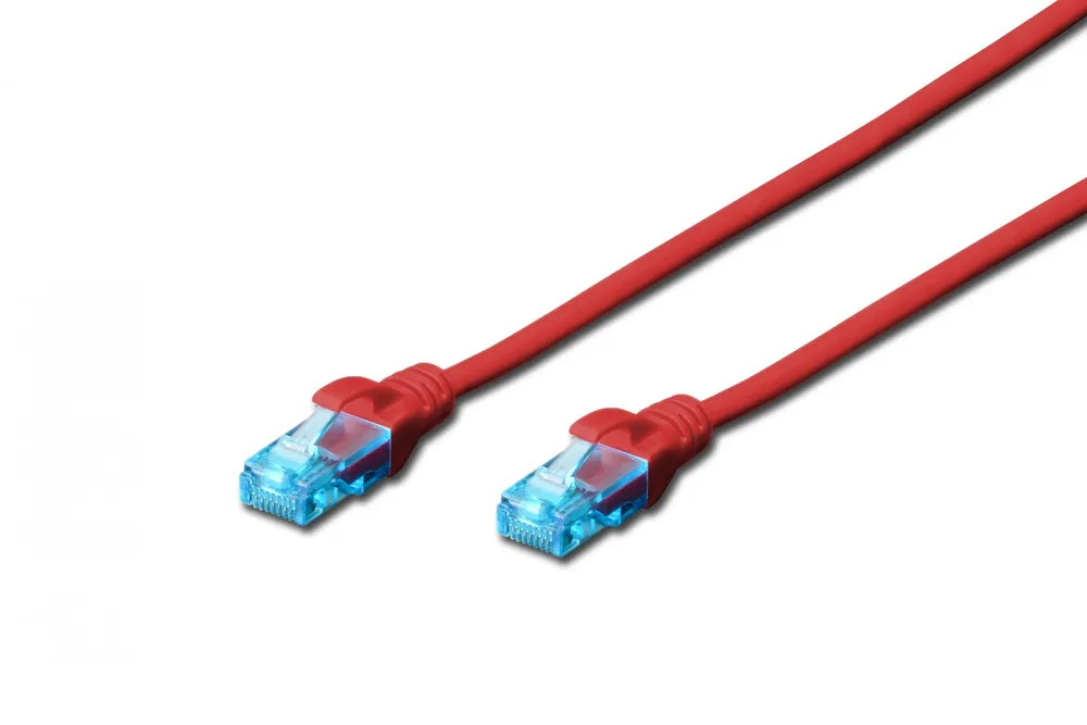 Digitus DK-1512-030/R cabo de rede Vermelho 3 m Cat5e DK-1512-030/R