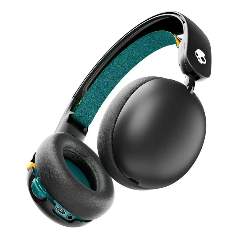 Auriculares Skullcandy Grom sem fios Bluetooth para crianças com microfone e carga USB-C preto