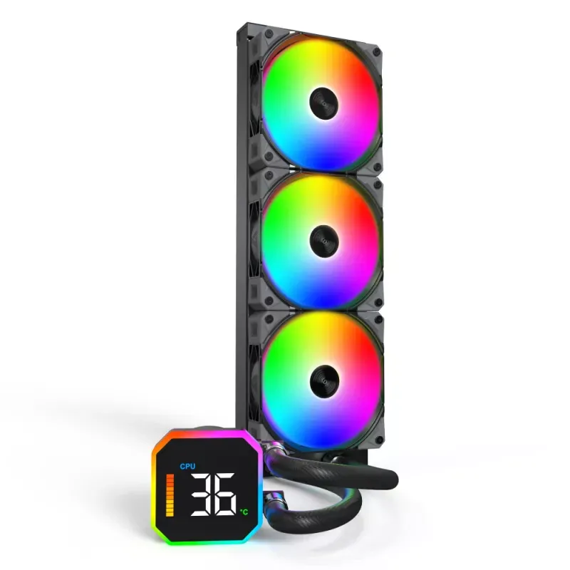 Water Cooler CPU Montech HyperFlow Digital 360mm Preto