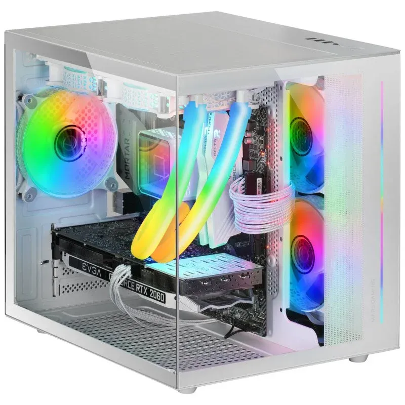 Caixa de Computador Mars Gaming MC-VIEW Minitorre Vidro Temperado USB 3.0 Branca