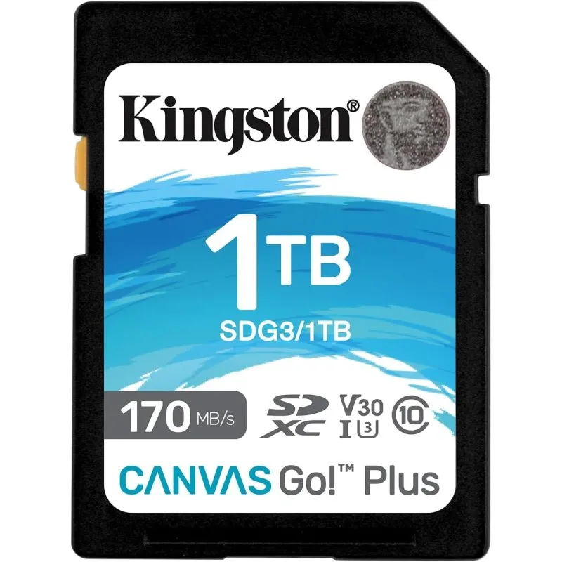 Kingston Canvas Go! Plus SDXC 1TB UHS-I U3 V30 Classe 10