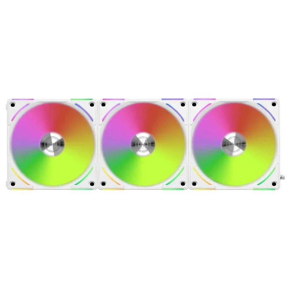 Ventoinha Lian Li UNI AL120 V2 RGB PWM Branco 120mm (Pack 3)