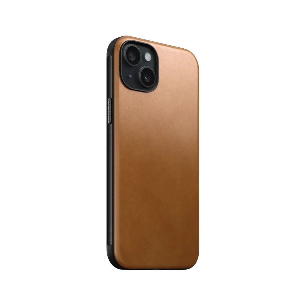 Capa Nomad Couro iPhone 15 Plus English Tan
