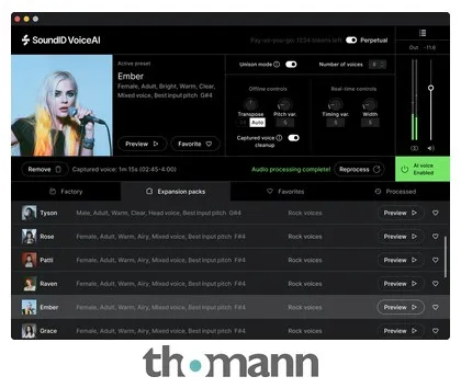 Sonarworks SoundID VoiceAI Rock Expansion