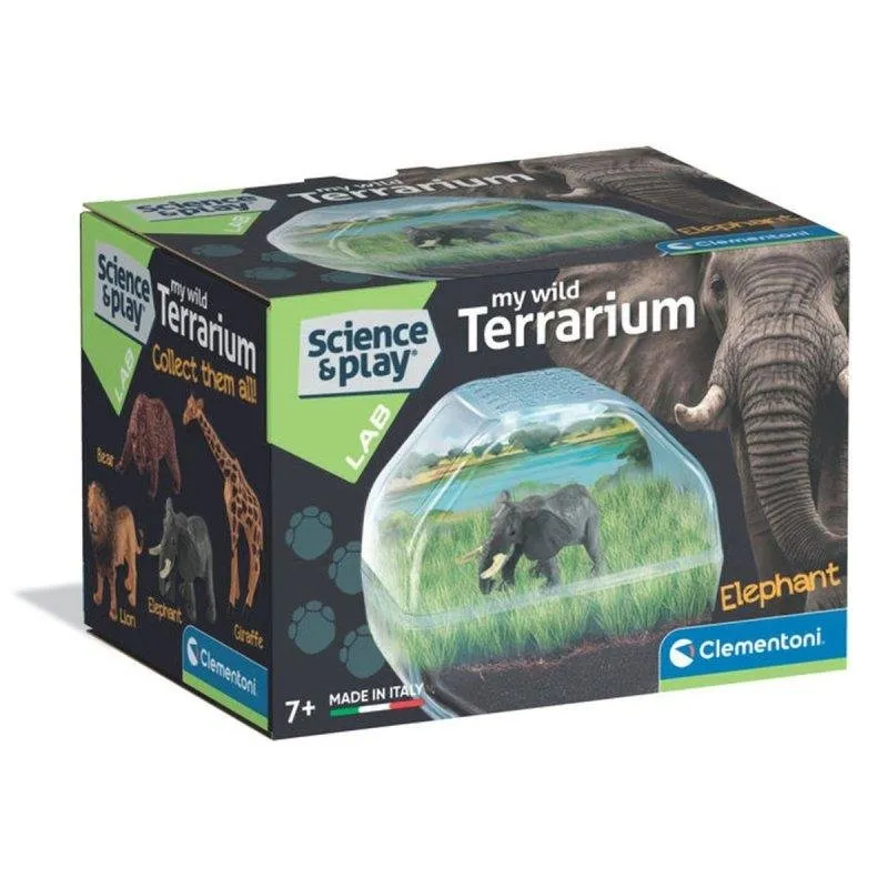 Mini Terrário Elefante Clementoni - Kit Educativo Plantas 7+