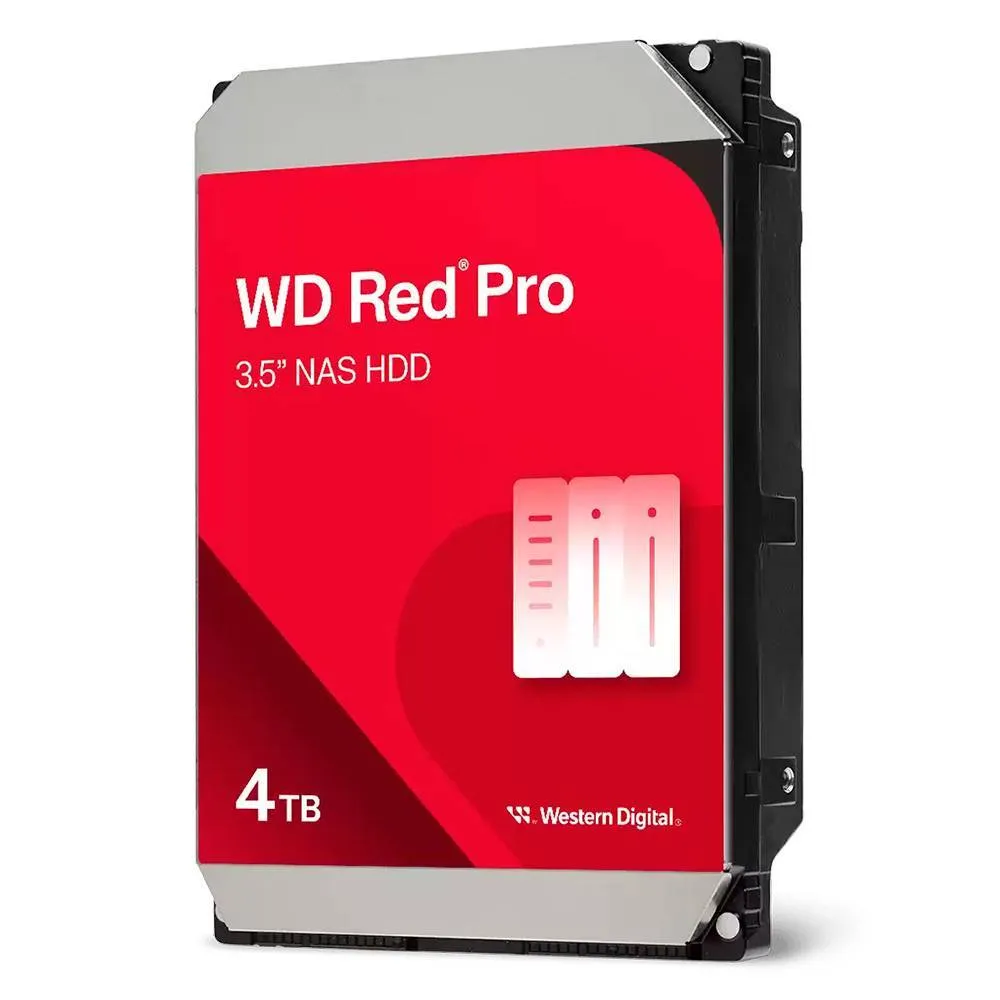 Disco Rígido 3.5 Western Digital WD Red Pro 4TB 7200RPM 256MB Cache 267MB/s SATA 6Gb/s