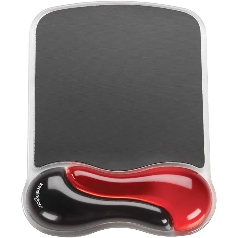 Kensington Tapete de Rato Duo em Gel com Apoio para Pulso Preto/Vermelho
