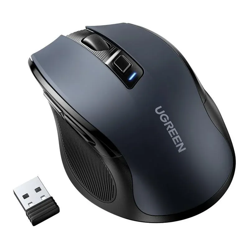Rato Ugreen 6957303898558 RF Wireless Bluetooth 4000 DPI Preto Ergonómico