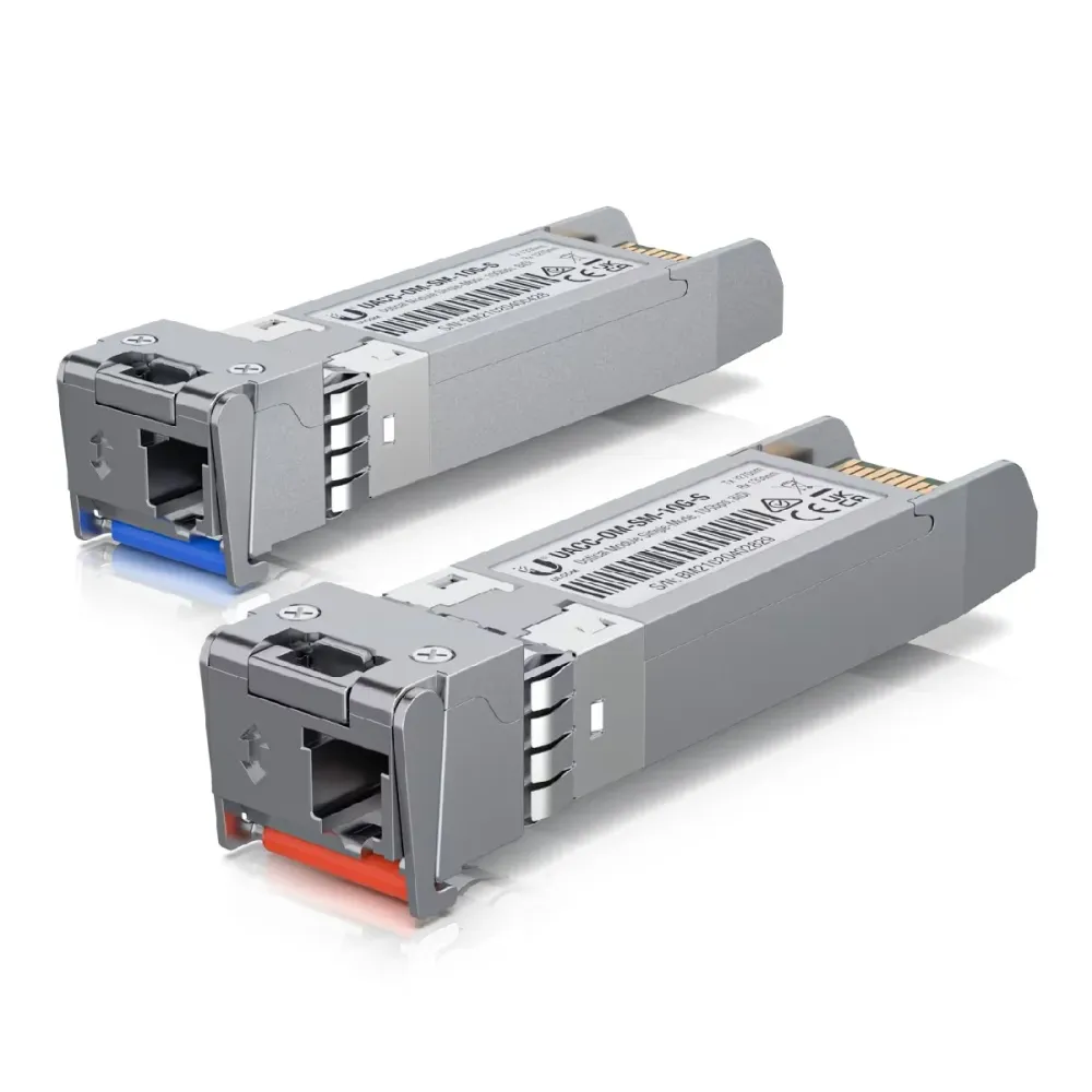 Módulos Transceivers Ubiquiti Bidirectional Single-Mode UACC-OM-SM-10G-S-2 (2 Unidades)