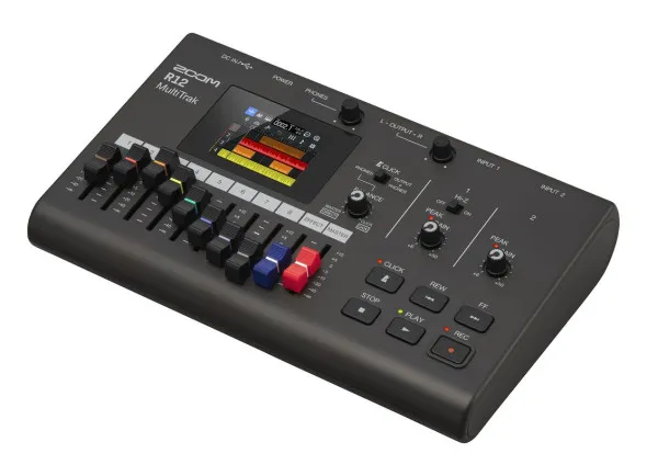 Zoom R12 Gravador Digital Portátil 8 Faixas Ecrã Touch