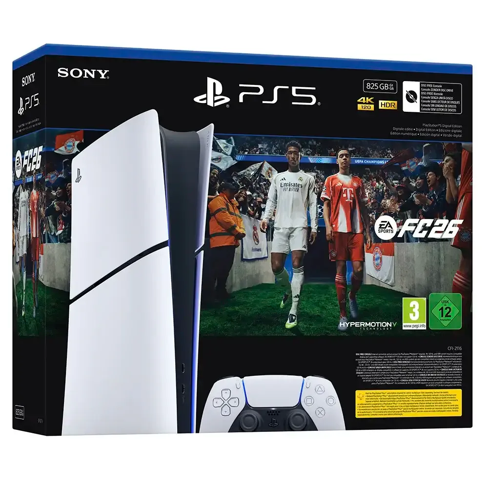 Consola Sony PlayStation 5 Slim (Edição Digital) 825GB + Jogo Digital EA Sports FC 26