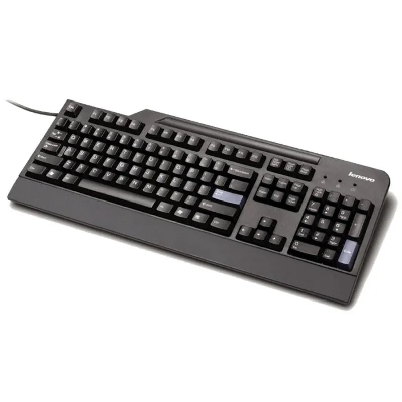 Teclado Lenovo 4X30E51034 com fio USB completo 104 teclas full-size